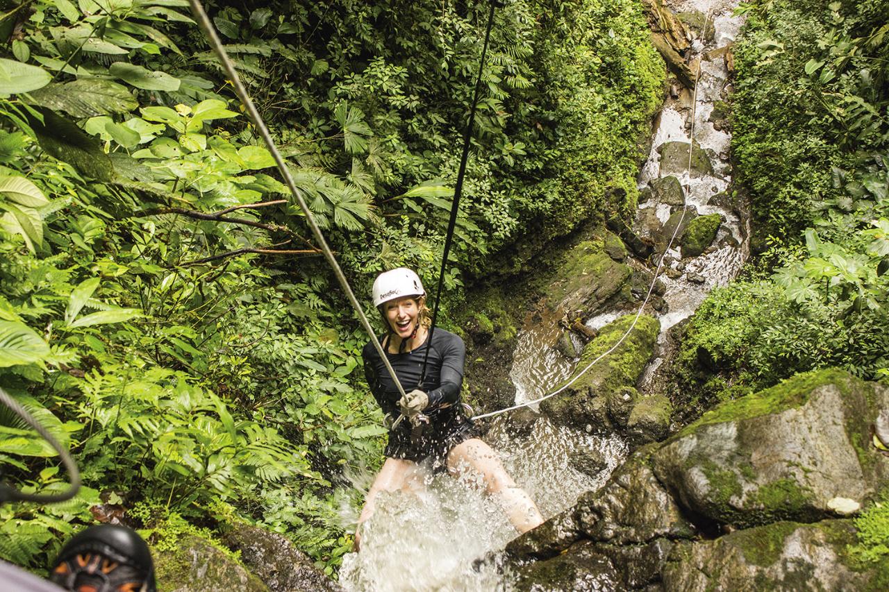 Canyoning at Lost Canyon in Costa Rica (Arenal)