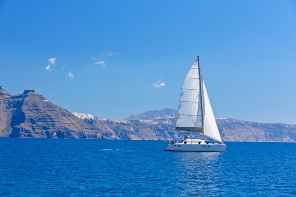 Private Santorini Catamaran Cruise PRD34982 image 1