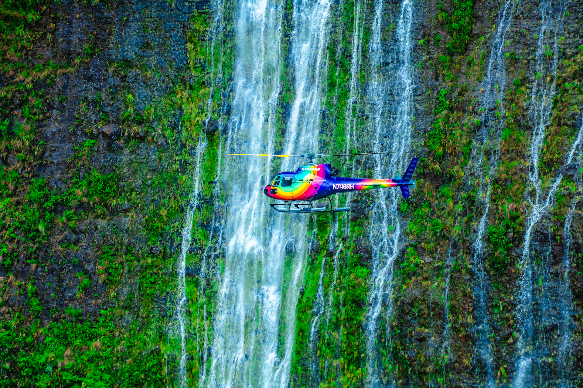 Product Rainbow Helicopters - Kohala Coast Valcanoes Waterfall