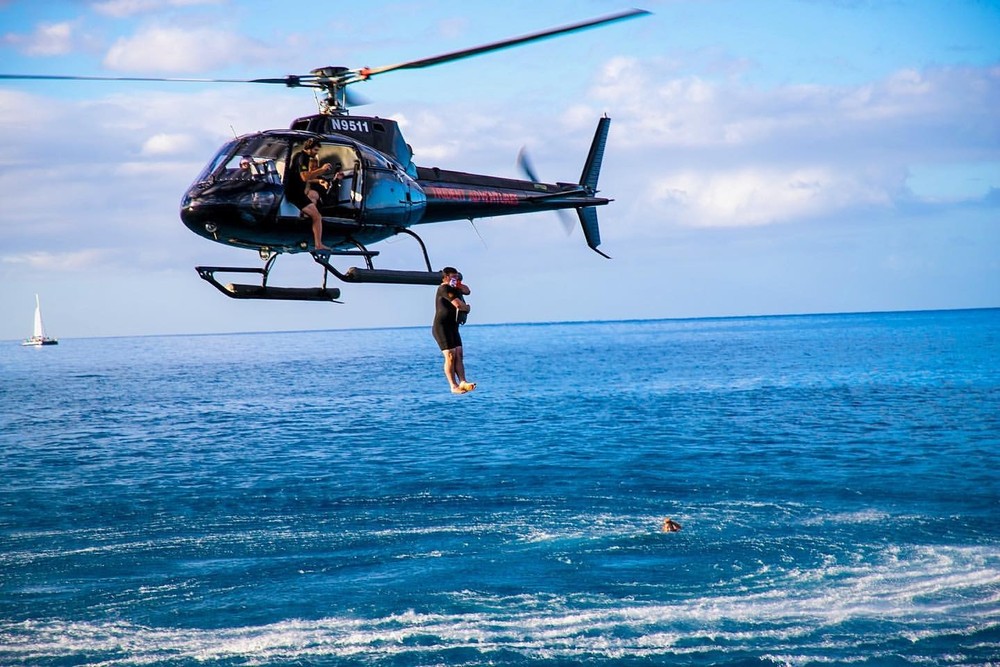 9AM Helicopter Jump &amp; Dive or Snorkel