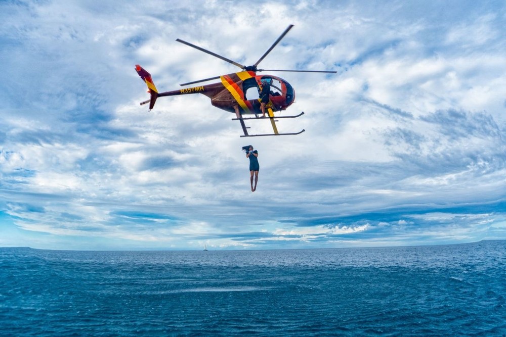 Product 9AM Helicopter Jump &amp; Dive or Snorkel